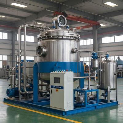 خرید سیستم VPI نیمه خودکار Φ1500 × 2000 mm +0.6Mpa تجهیزات نفوذ فشار خلاء برای موتور و ترانسفورماتور ولتاژ بالا تولید آنلاین