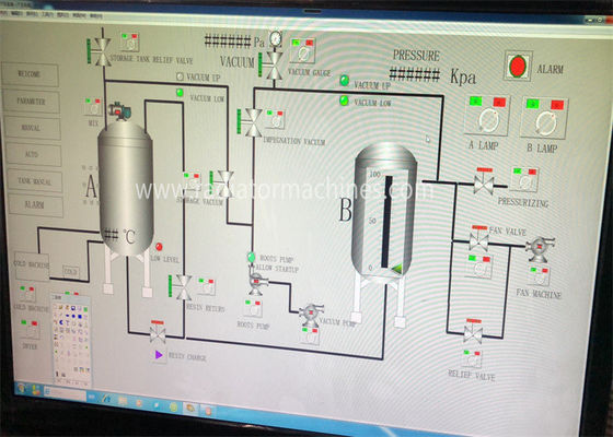 VPI2800 تجهیزات کاملا اتوماتیک تحت فشار خلاء برای جداسازی موتورها و ترانسفورماتورها D2800*H3400mm