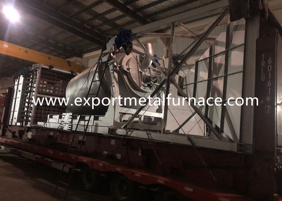 2000KGS کوره ذوب فلزات دوار ضایعات سرب صرفه جویی در مصرف انرژی