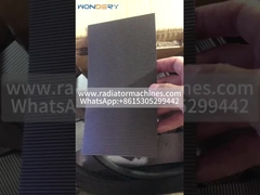 حداکثر 600 میلی متر عرض 1 میلی متر ارتفاع مبادله گرما فولاد ضد زنگ باله های موج دار